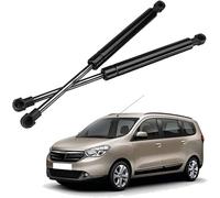 QUNINE 2Pcs Vérin Hayon de Coffre Arrière pour Dacia Lodgy MPV 2012 2013 2014 2015 2016 2017, Voiture Vérins à Gaz Capot Capot Coffre Hayon Choc Ascenseur Barre de Support