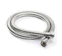 QUNINE Tuyau de Douche, 1 pcs Tuyau de Douche Flexible 1 m 1,5 m 2 m tuyaux sanitaires Acier Inoxydable Chrome Accessoires de Bain Pomme d'eau Tube de Pomme de Douche (1 M) (2 M) (1 M)