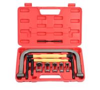 QUNNIE Kit Compresseur de Ressort de Soupape, 12PCS Kit Outil de Leve de Soupape avec Rodoir Soupapes, Acier Compresseur Ressort Soupape Universel pour Atv Auto Moto