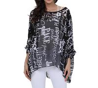 Qunsia Poncho en mousseline de soie pour femme Motif chauve-souris, Z-4281, taille unique
