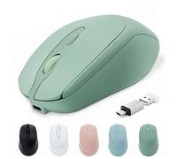 Quntee Souris Bluetooth USB C rechargeable sans fil pour MacBook Pro/Air/ordinateur, souris silencieuse Bluetooth de type C pour Mac/ordinateur portable/tablette/PC/Windows