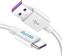Quntis 5A Câble Chargeur USB Type C 40W Supercharge pour Huawei P50 P40 P30 P20 Pro P9 P10 Plus Mate 50 Pro/Honor 20 70, 3A Chargeur USB C Charge Rapide pour Samsung Galaxy S8 S9 S10E S20 S21 S22 A53