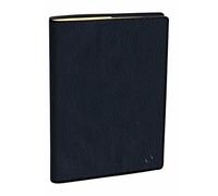 Quo Vadis 016653Q Agenda président langue italienne année 2025 couleur bleu nuit format 21 x 27 cm hebdomadaire 13 mois décembre - décembre papier blanc carnet d'adresses amovible couverture amovible