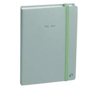 Quo Vadis - 1 Agenda Journalier Eurotextagenda - Collection Silk - Couleur Pastel Vert - Format 12 x 17 cm - Août 2026 à Août 2027