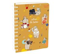 QUO VADIS - 1 Cahier de textes ANIMASCOT - Visuel Ourses - Dimension : 15 x 21 cm - Reliure à Spirales