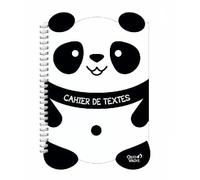 QUO VADIS - 1 Cahier de Textes Kawaï - Premier Visuel Panda - Dimension 15 x 21 cm - Reliure à Spirales