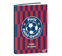 QUO VADIS - 1 Cahier de textes PSG - Dimension 15 x 21 cm - Visuel Damier Rouge/Bleu
