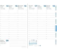 Quo Vadis - 1 Recharge Pour Agenda Semainier AFFAIRES Multilingue - Reliure Brochée - Décembre 2025 à Décembre 2026 - Format 10 x 15 cm