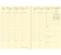 Quo Vadis - 1 Recharge Pour Agenda Semainier Affaires Prestige - Reliure Brochée - Décembre 2025 à Décembre 2026 - Format 10 x 15 cm