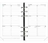 QUO VADIS - 1 Recharge pour Organiseur Timer 17 Horizontal - Format 10 x 17 cm - 16 mois : Septembre 2025 à Décembre 2026