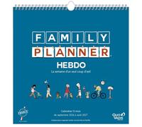 QUO VADIS - 238225Q - 1 Calendrier Family Planner Hebdo - Septembre 2026 à Août 2027 - Dimension : 30 x 30 cm