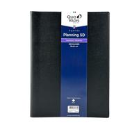 Quo Vadis Agenda Impala 16 mois 2025-2026 Semainier SD Français 18x24 cm Noir