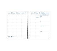 QUO VADIS - 684017Q - Ligne : Président Spirale - Intérieur Agenda de bureau annuel 2023, hebdomadaire, 13 mois, décembre-décembre, 21x27cm, papier blanc, italien
