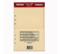 Quo Vadis - Accessoires de TIMER - Recharge BLOC-NOTES pour TIMER 21 - Papier ivoire Clairefontaine - Format 15x21cm
