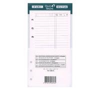 Quo Vadis - Accessoires de TIMER - Recharge FEUILLES TELEPHONE pour TIMER 17 - Papier Blanc Clairefontaine - Format 10x17cm