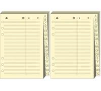 Quo Vadis - Accessoires de TIMER - Recharge REPERTOIRE TEL pour TIMER 14 - Papier ivoire Clairefontaine - Format 8x12,5cm (Lot de 2)