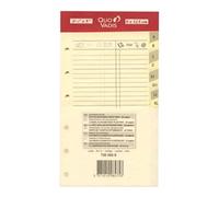 Quo Vadis - Accessoires de TIMER - Recharge REPERTOIRE TEL pour TIMER 14 - Papier ivoire Clairefontaine - Format 8x12,5cm