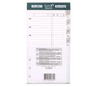 Quo Vadis - Accessoires de TIMER - Recharge REPERTOIRE TEL pour TIMER 17 - Papier Blanc Clairefontaine - Format 10x17cm