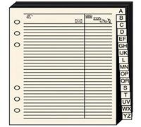 Quo Vadis - Accessoires de TIMER - Recharge REPERTOIRE TEL pour TIMER 29 - Papier ivoire Clairefontaine - Format 21x29,7cm