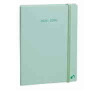Quo Vadis - Agenda 16 mois - 2024-2025 - Plan Note - Semainier Notes - Multilingue - Pastel - Vert clair - 16 mois de septembre à décembre - 15x21 cm