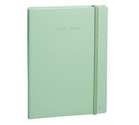 Quo Vadis Agenda Plan Note 16 mois 2025-2026 Semainier Notes Multilingue Vert clair 15x21 cm