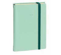 Quo Vadis - Agenda - 2025 - Daily 21 - Journalier - Multilingue - Silk - Vert clair - 12 mois de janvier à décembre - 13x21 cm - Papier Clairefontaine ivoire - Fabrication française