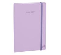 Quo Vadis - Agenda 16 mois - 2026-2027 - Plan Week - Semainier Notes - Multilingue - Pastel - Violet - 16 mois de septembre à décembre - 16x24 cm - Papier Clairefontaine blanc - Fabrication française