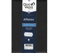 Quo Vadis Agenda 2026 "Affaires" Noir 10x15cm