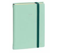 Quo Vadis - Agenda - 2026 - Affaires Prestige - Semainier Planning - Multilingue - Silk - Vert clair - 13 mois de décembre à décembre - 10x15 cm - Papier Clairefontaine ivoire - Fabrication française