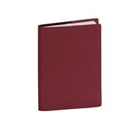 Quo Vadis - Agenda - 2026 - Affaires Recyclé - Semainier Planning - Multilingue - Mona - Rouge - 13 mois de déc. à déc. - 10x15 cm - Cuir pleine fleur de vachette