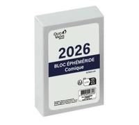 Quo Vadis - Agenda - 2026 - Bloc Ephémeride Comique - Journalier - Français - 12 mois janvier-décembre - 6,5x9,7cm