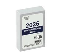 Quo Vadis - Agenda - 2026 - Bloc Ephémeride Neutre - Journalier - Français - 12 mois janvier-décembre - 6,5x9,7cm