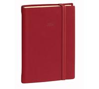 Quo Vadis - Agenda - 2026 - Daily 17 Prestige - Journalier - Multilingue - Silk - Rouge - 12 mois de janv à déc. - 12x17 cm