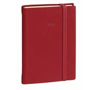 Agenda Quo Vadis Daily Pocket ML Silk - 8,5x13cm - avec élastique - Journalier - Janv/Déc - Bordeaux