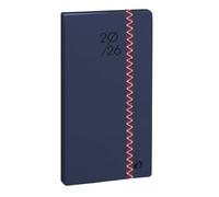 Agenda civil de poche semainier Quo Vadis Italnote B Collection Paco Décembre 2025 à Décembre 2026 8,8 x 17 cm Bleu marine