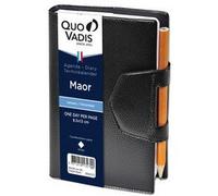 Quo Vadis - Agenda - 2026 - Maor - Journalier - Multilingue - Impala - Noir - 12 mois de janv à déc. - 8,5x13 cm