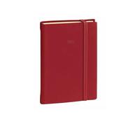 Quo Vadis - Agenda - 2026 - Ministre Prestige - Semainier Planning - Multilingue - Silk - Rouge - 13 mois de décembre à décembre - 16x24 cm - Papier Clairefontaine ivoire - Fabrication française