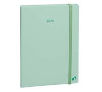 Quo Vadis – Agenda semainier Ministre 2026 – Pastel vert clair – 13 mois déc.-déc. 16×24 cm