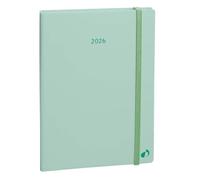 Quo Vadis - Agenda - 2026 - Ministre - Semainier Planning - Multilingue - Pastel - Vert clair - 13 mois décembre-décembre - 16x24cm - Papier blanc