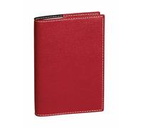 Quo Vadis - Agenda - 2026 - Plain - Mensuel - Français - Club - Rouge - 12 mois de janvier à décembre - 10x15 cm - Papier Clairefontaine blanc