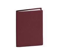 Quo Vadis - Agenda - 2027 - Affaires Recyclé - Semainier Planning - Multilingue - Mona - Rouge - 12 mois de janvier à décembre - 10x15 cm - Cuir pleine fleur de vachette