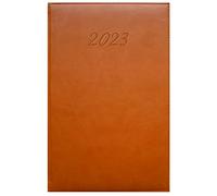 Quo Vadis - Agenda - 2027 - Daily 24 Prestige - Journalier - Multilingue - Brand - Marron - 12 mois de janvier à décembre - 16x24 cm - Papier Clairefontaine ivoire - Fabrication française