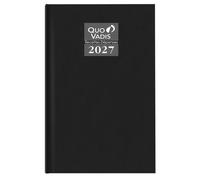 Agenda QuoVadis 13x21 (Recettes/ Dépenses) perpétuel Noir Noir G