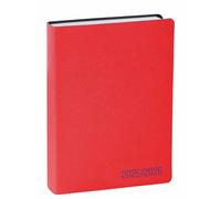 Quo Vadis - Agenda année scolaire - 2025-2026 - Eurotextagenda - Journalier - Multilingue - Galaxy - Rouge - 12 mois de août à juillet - 12x17 cm