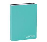 Quo Vadis - Agenda année scolaire - 2025-2026 - Eurotextagenda - Journalier - Multilingue - Galaxy - Vert - 12 mois de août à juillet - 12x17 cm - Papier Clairefontaine blanc - Fabrication française