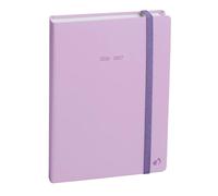 Quo Vadis - Agenda année scolaire - 2025-2026 - Eurotextagenda - Journalier - Multilingue - Pastel - Violet - 12 mois de août à juillet - 12x17 cm - Papier Clairefontaine blanc - Fabrication française