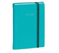 Quo Vadis - Agenda année scolaire - 2025-2026 - Eurotextagenda - Journalier - Multilingue - Silk - Bleu - 12 mois de août à juillet - 12x17 cm