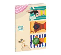 Quo Vadis - Agenda année scolaire - 2025-2026 - Hebdocolor 21 - Semainier Horizontal - Français - Canopy - Multicolore - 12 mois de août à juillet - 15x21 cm