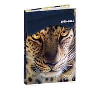 Quo Vadis - Agenda année scolaire - 2026-2027 - Eurotextagenda - Journalier - Multilingue - Mes potes à pattes mignons - Leopard - 12 mois de août à juillet - 12x17 cm