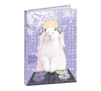 Quo Vadis - Agenda année scolaire - 2026-2027 - Eurotextagenda - Journalier - Multilingue - Mes potes à pattes mignons - Lapin - 12 mois de août à juillet - 12x17 cm